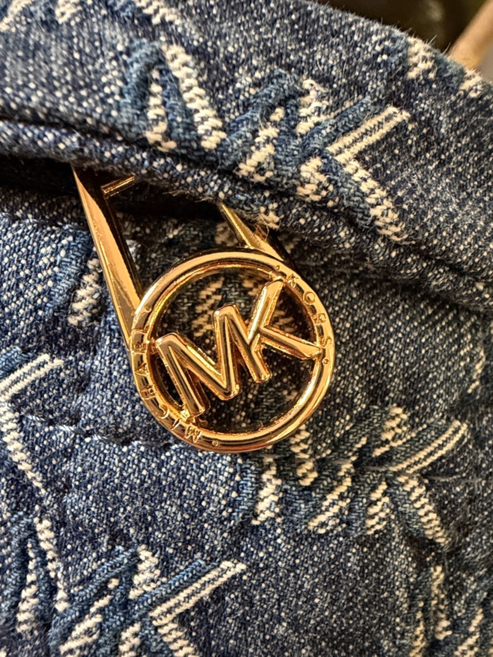 Michael Kors Denim Jacquard Belt Bag - Picture 7 of 13